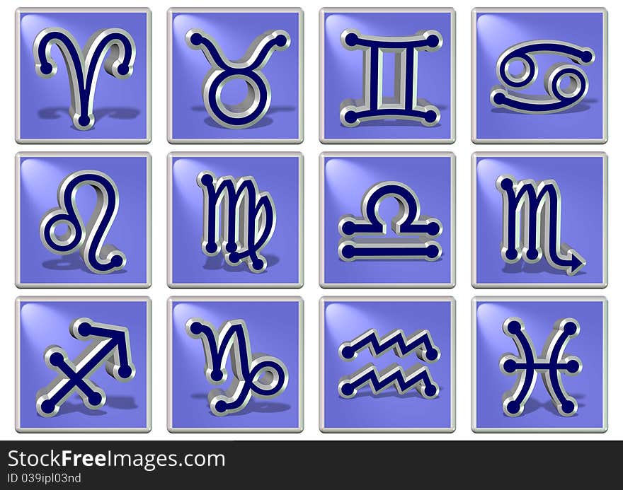 Zodiac symbols