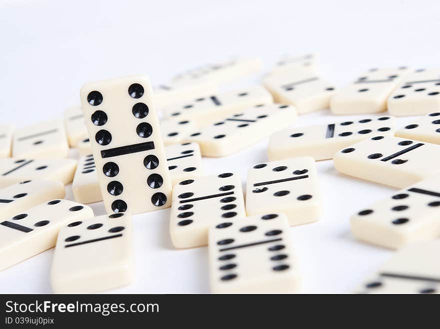 Some domino cubes in chaos