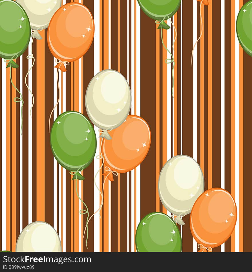 Seamless Pattern With Air Balls