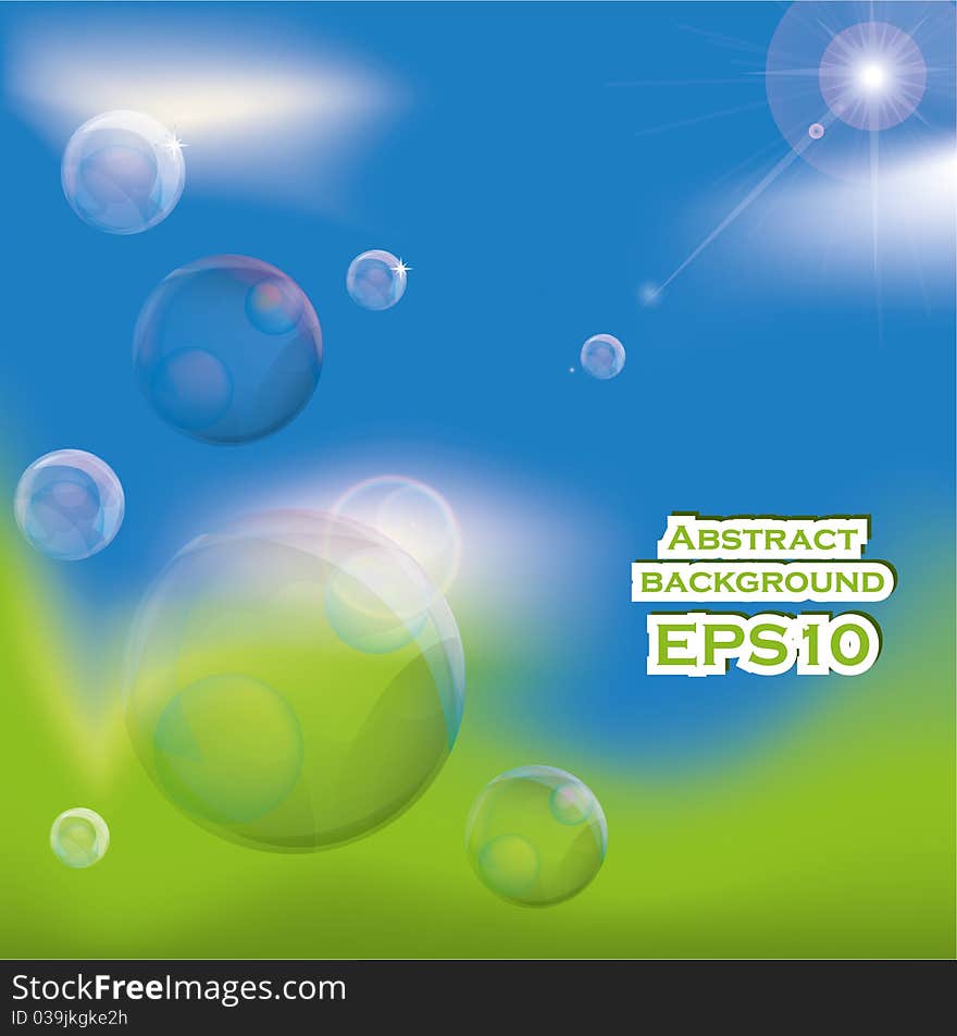 Abstract bubbles background