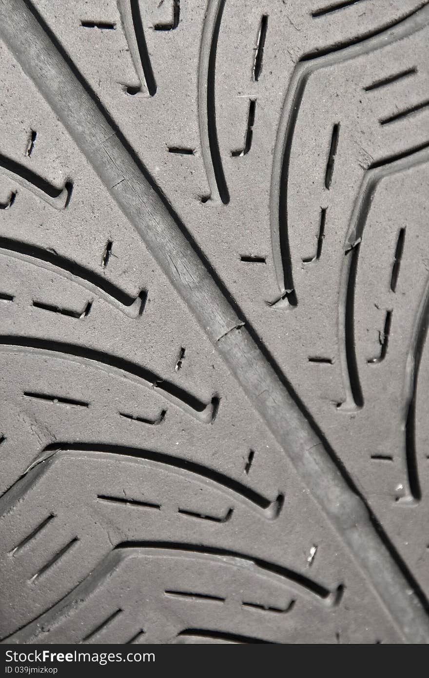 Detail of a tyre texture