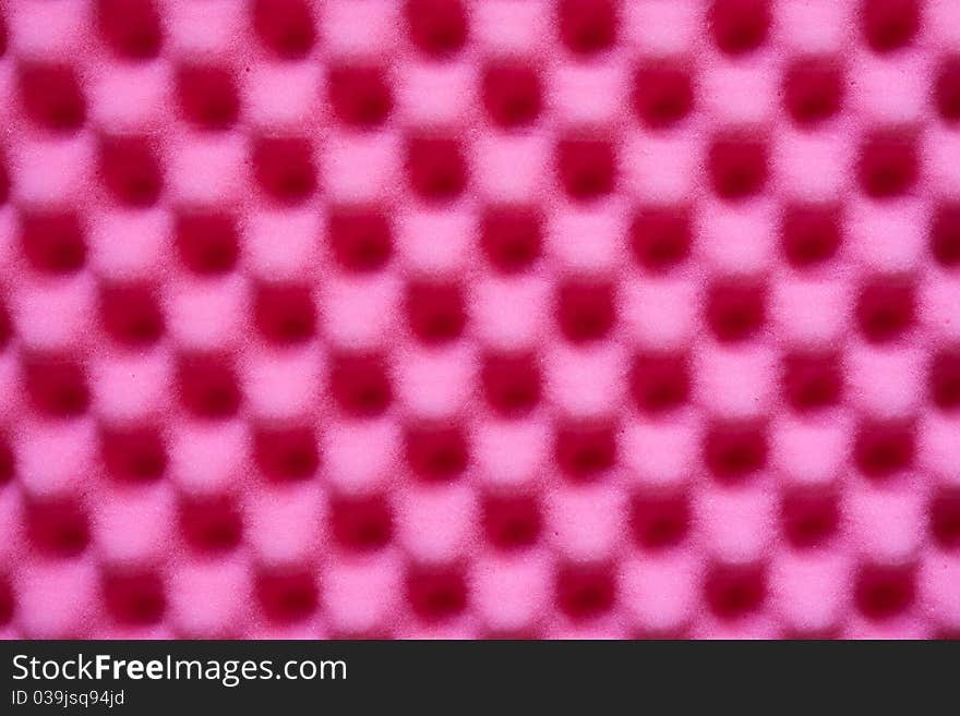 Rough pink sponge texture