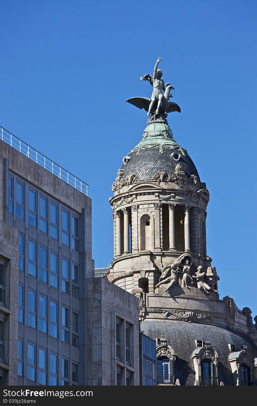 Traditional architecture in Barcelona, Spain. Traditional architecture in Barcelona, Spain