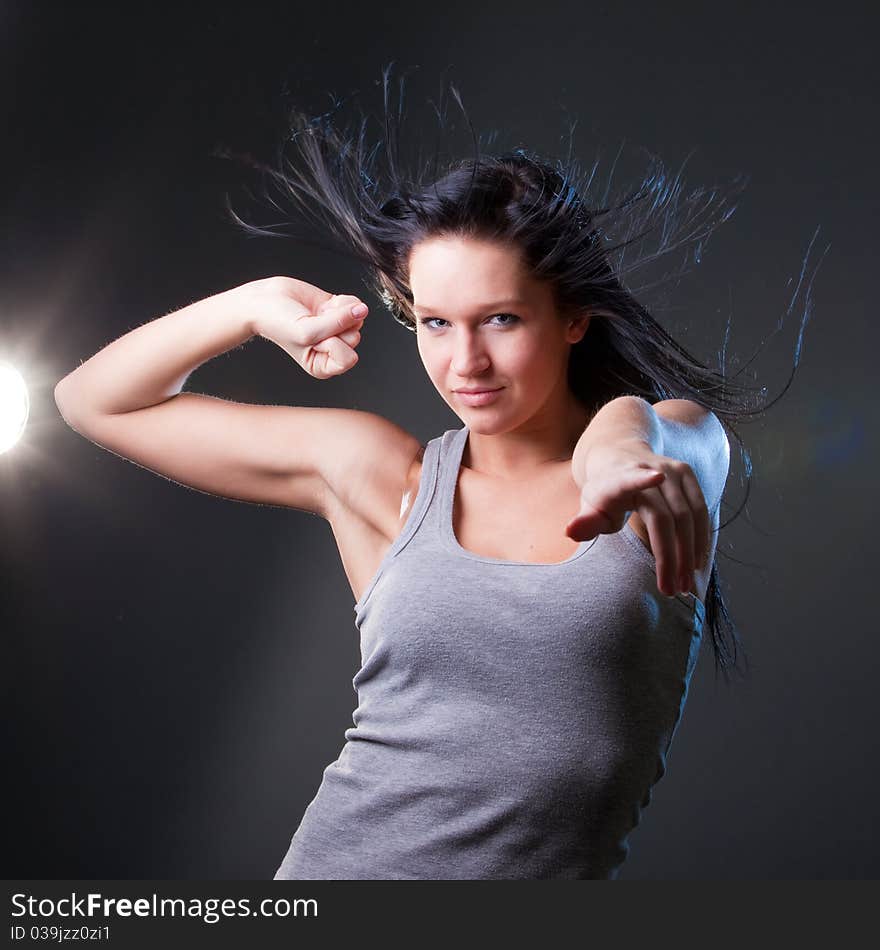 Girl Enjoys Music