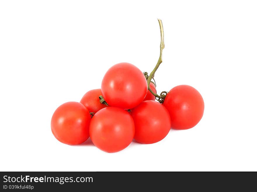 Red tomatoes isolated