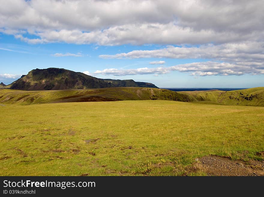 View on the heights of Vik