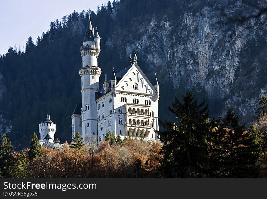 Neuschwanstein castle in Bavaria, Germany. Neuschwanstein castle in Bavaria, Germany