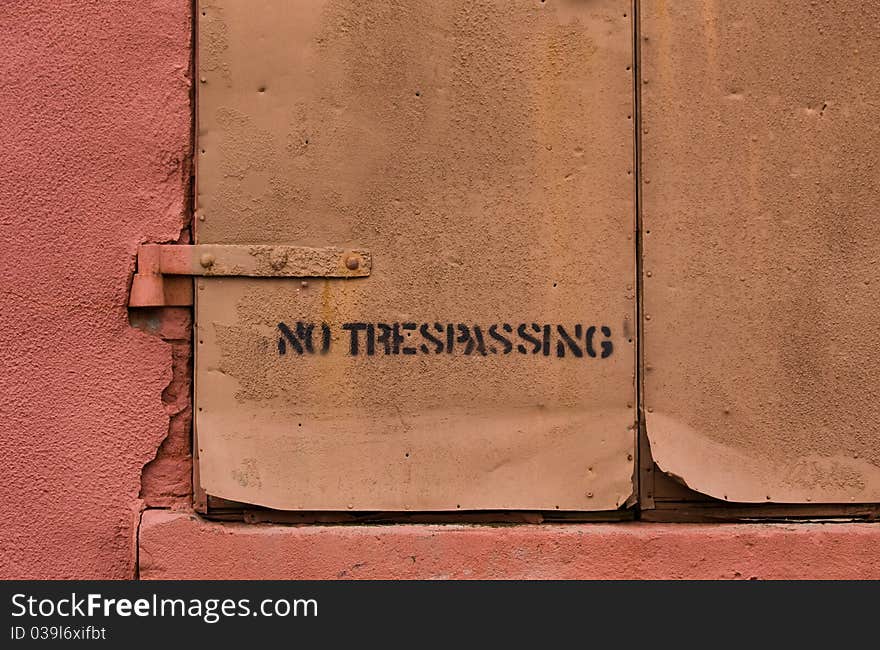 No Trespassing