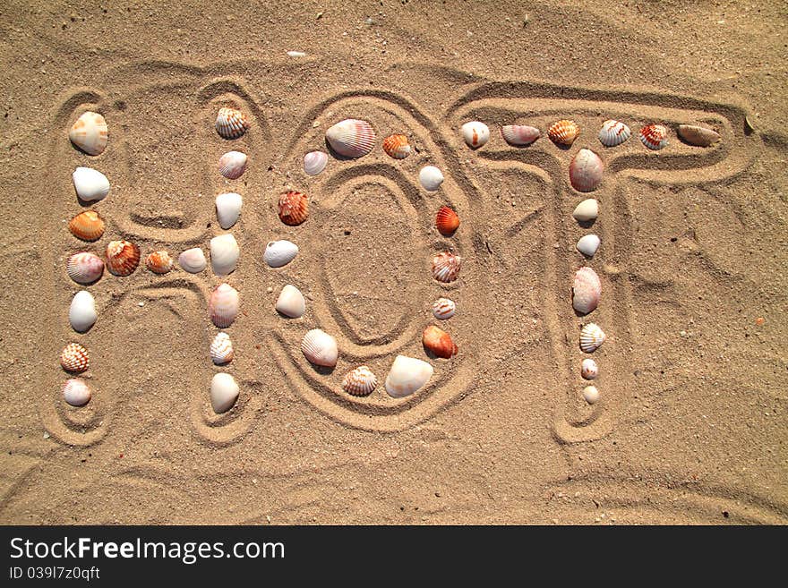 Hot weather on the beach