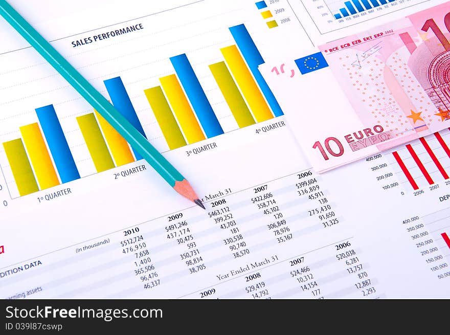 Financial Analysis with charts and money