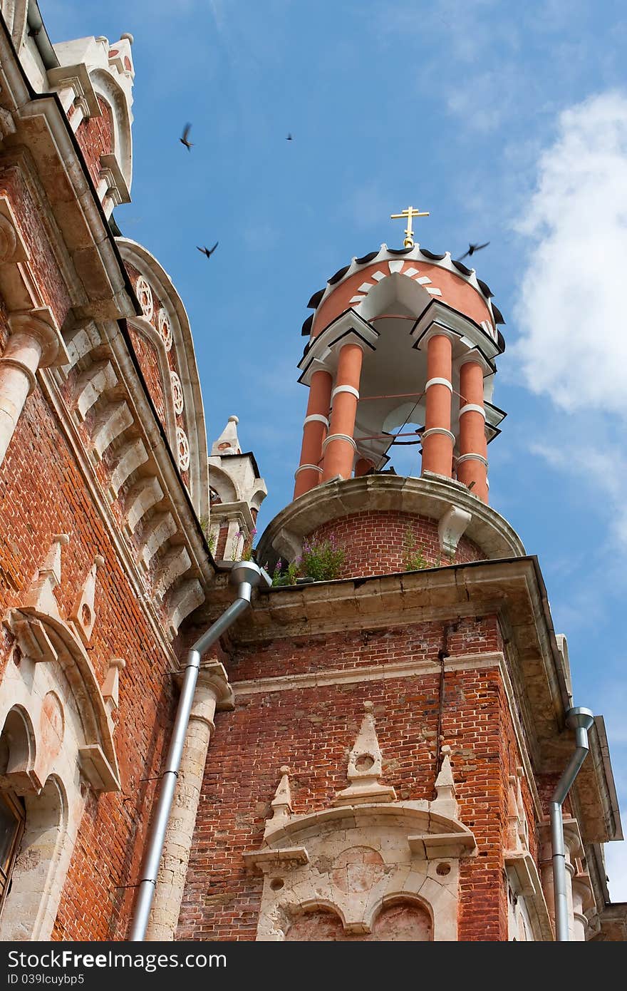 Fragment of Mozhaysk Cathedral, constructed in 1802–1814. Mozhaysk. Russia.