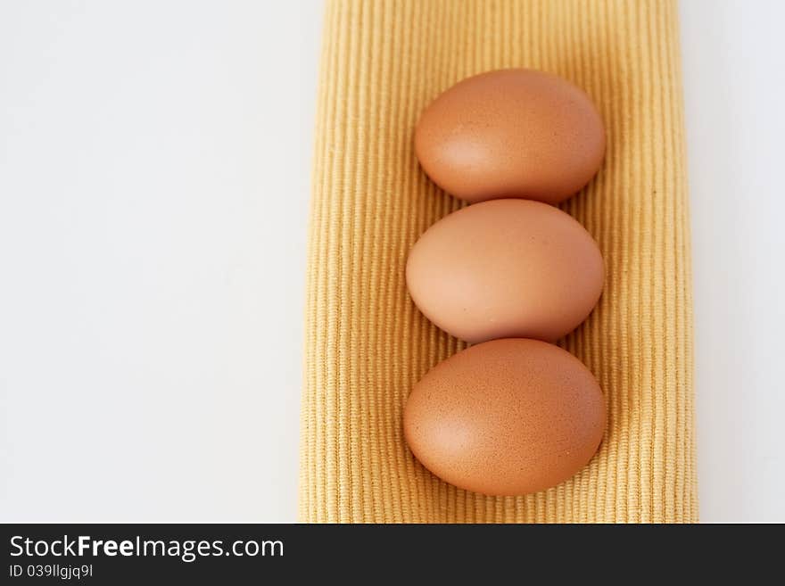 Three eggs