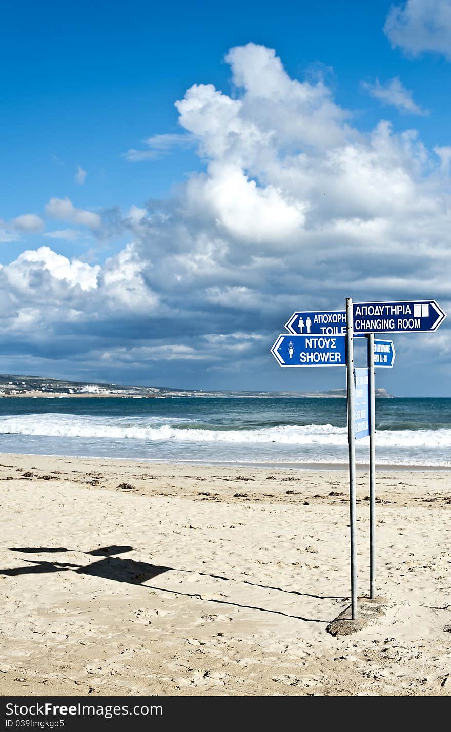 Beach signs