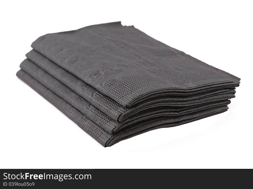 Black paper tissues