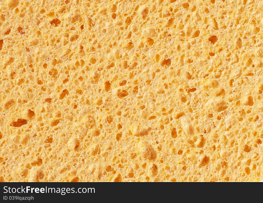 A texture of orange sponge