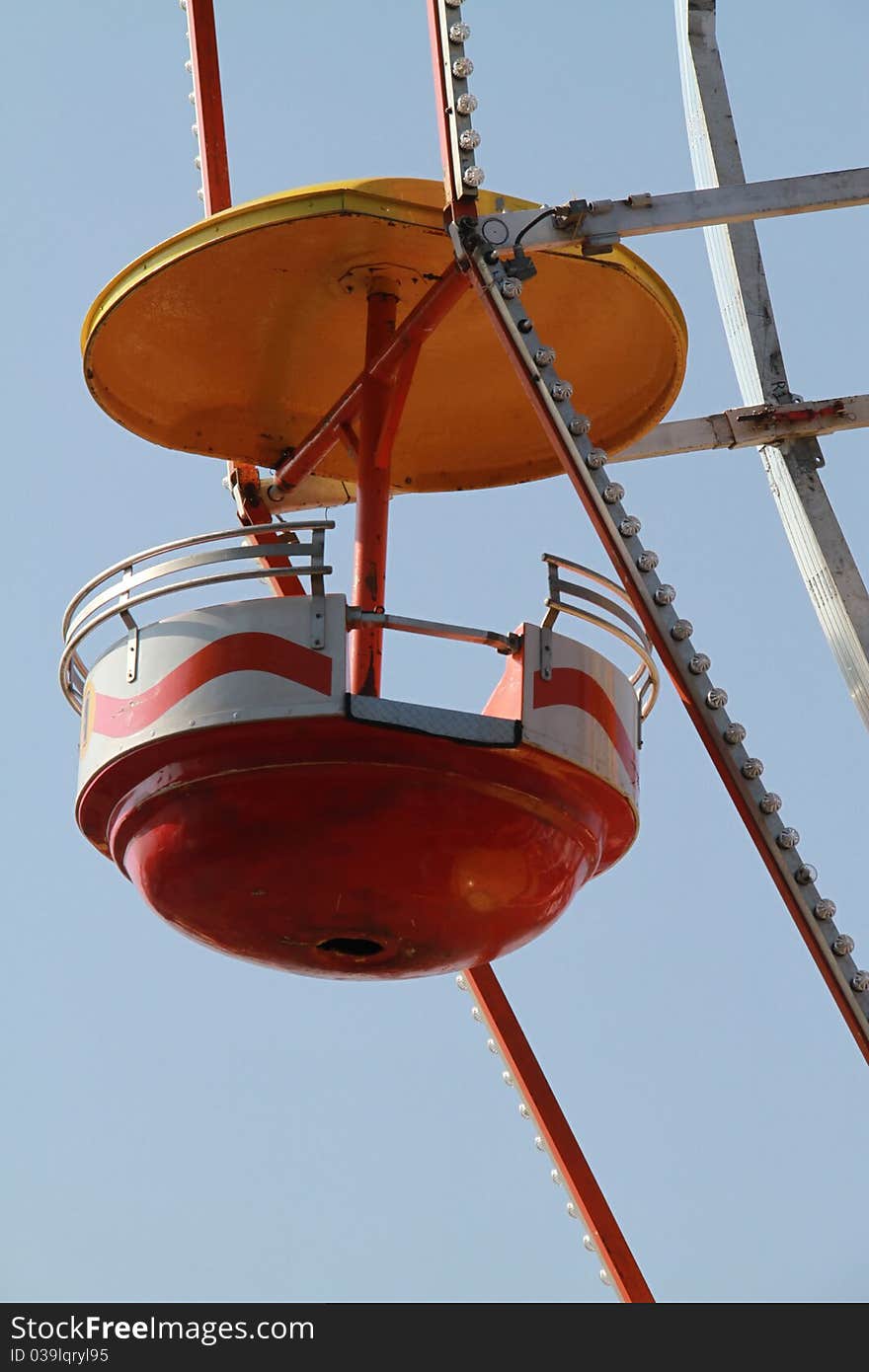 Photo of one of the single ferris wheel buckets. Photo of one of the single ferris wheel buckets