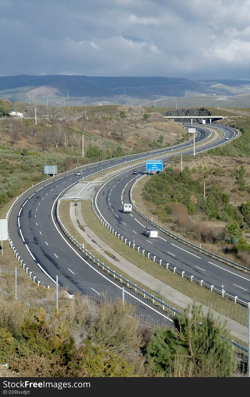 Curvy highway