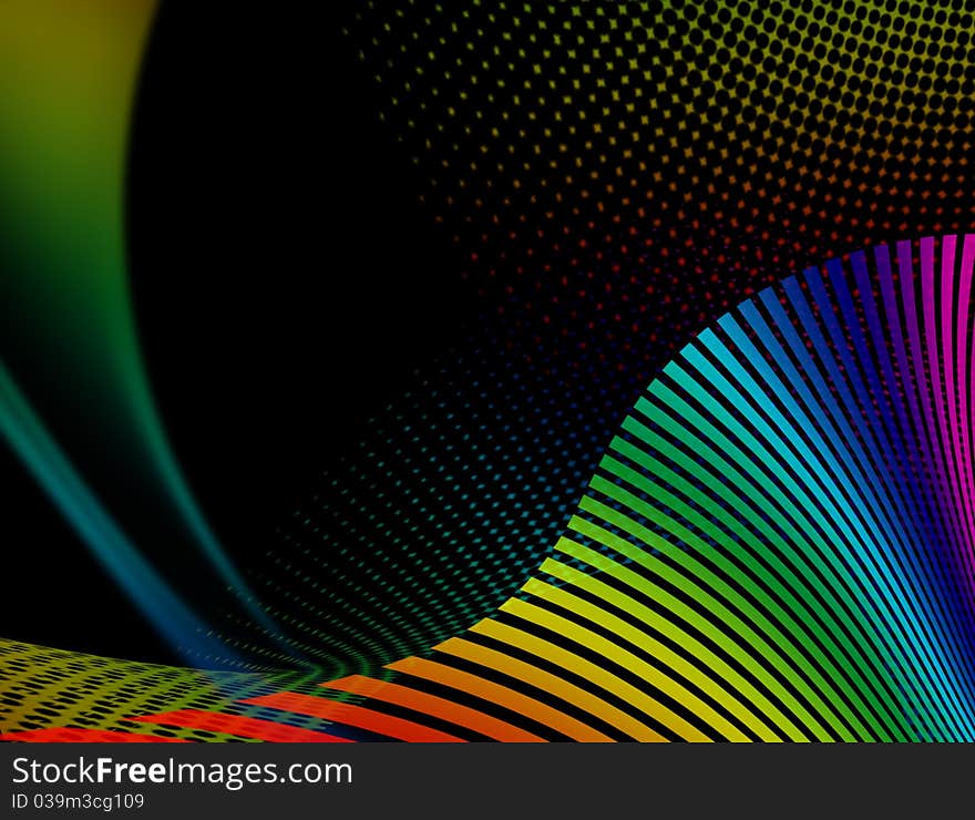 Rainbow abstract background, illustration. Rainbow abstract background, illustration