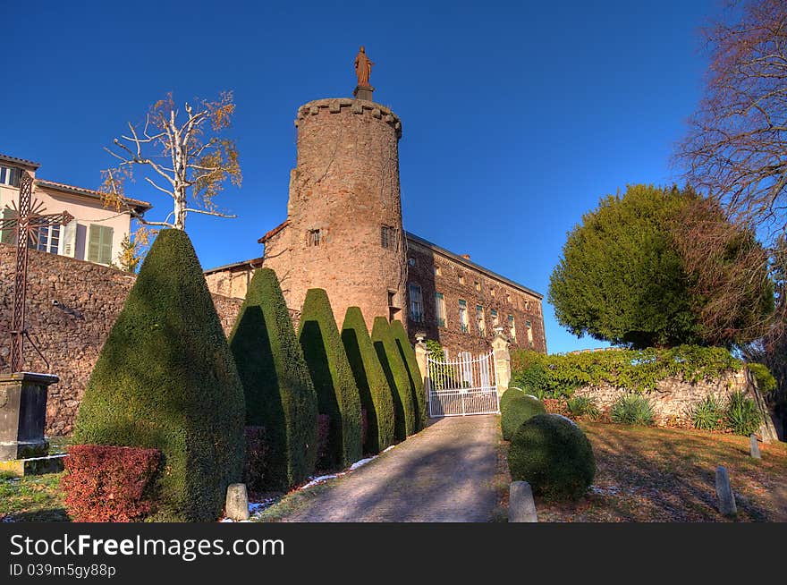 Historic castle of the Loire country, France. Historic castle of the Loire country, France.