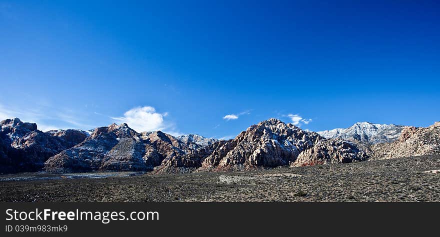 Photograph of the Mojave Desert just outside Las Vegas