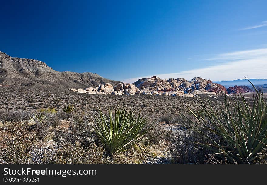 Photograph of the Mojave Desert just outside Las Vegas