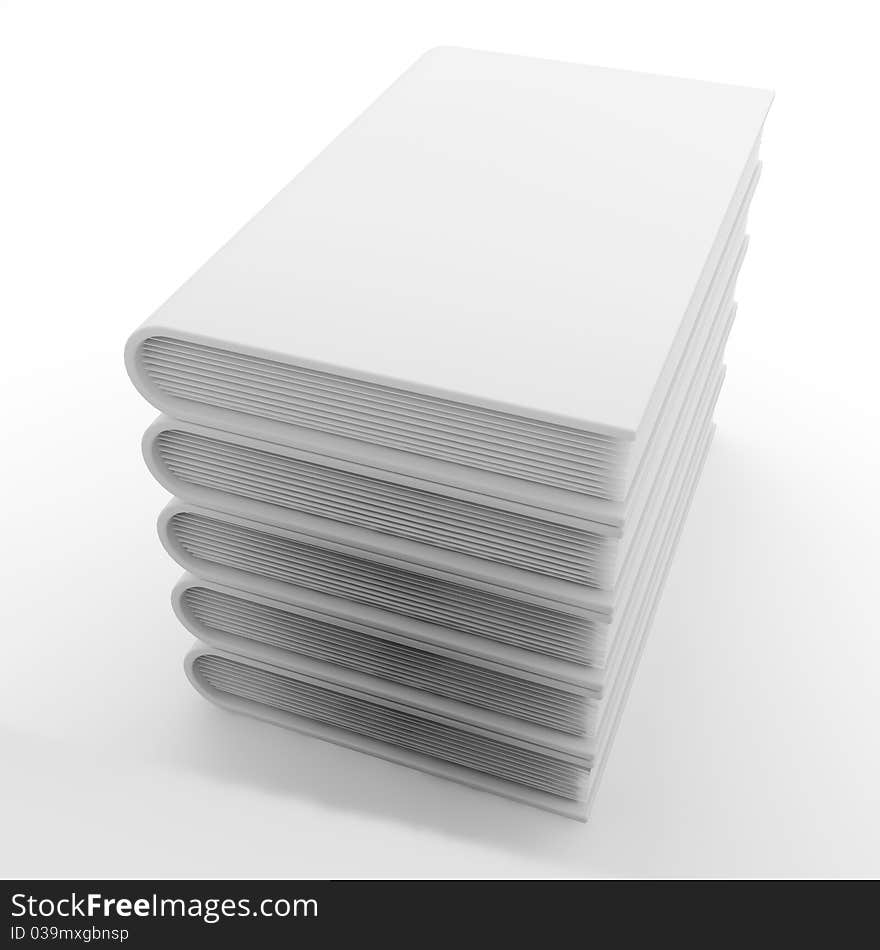 Pack of white books(5)