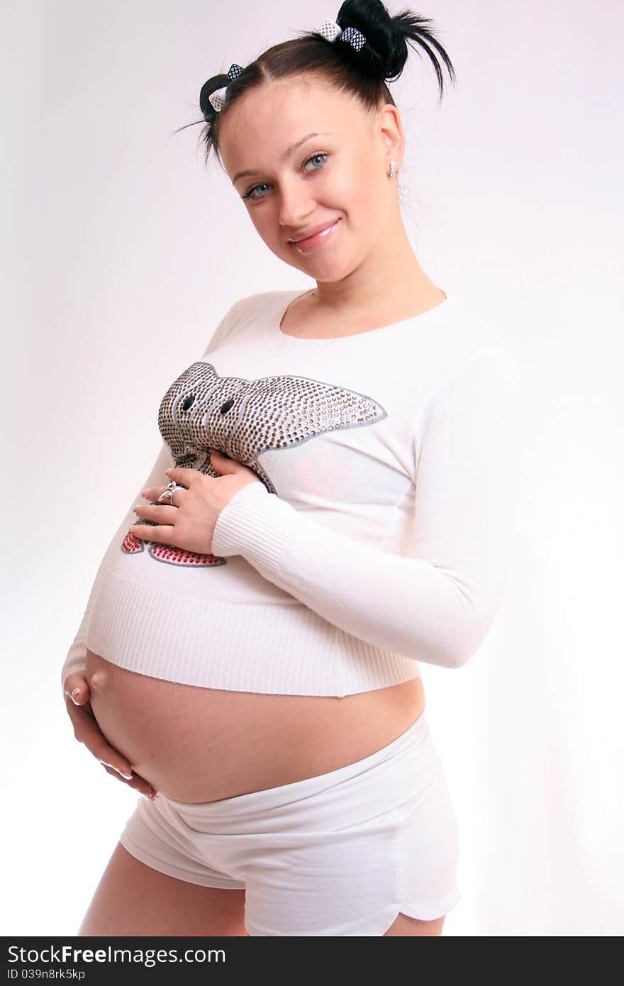 Beautiful pregnant woman