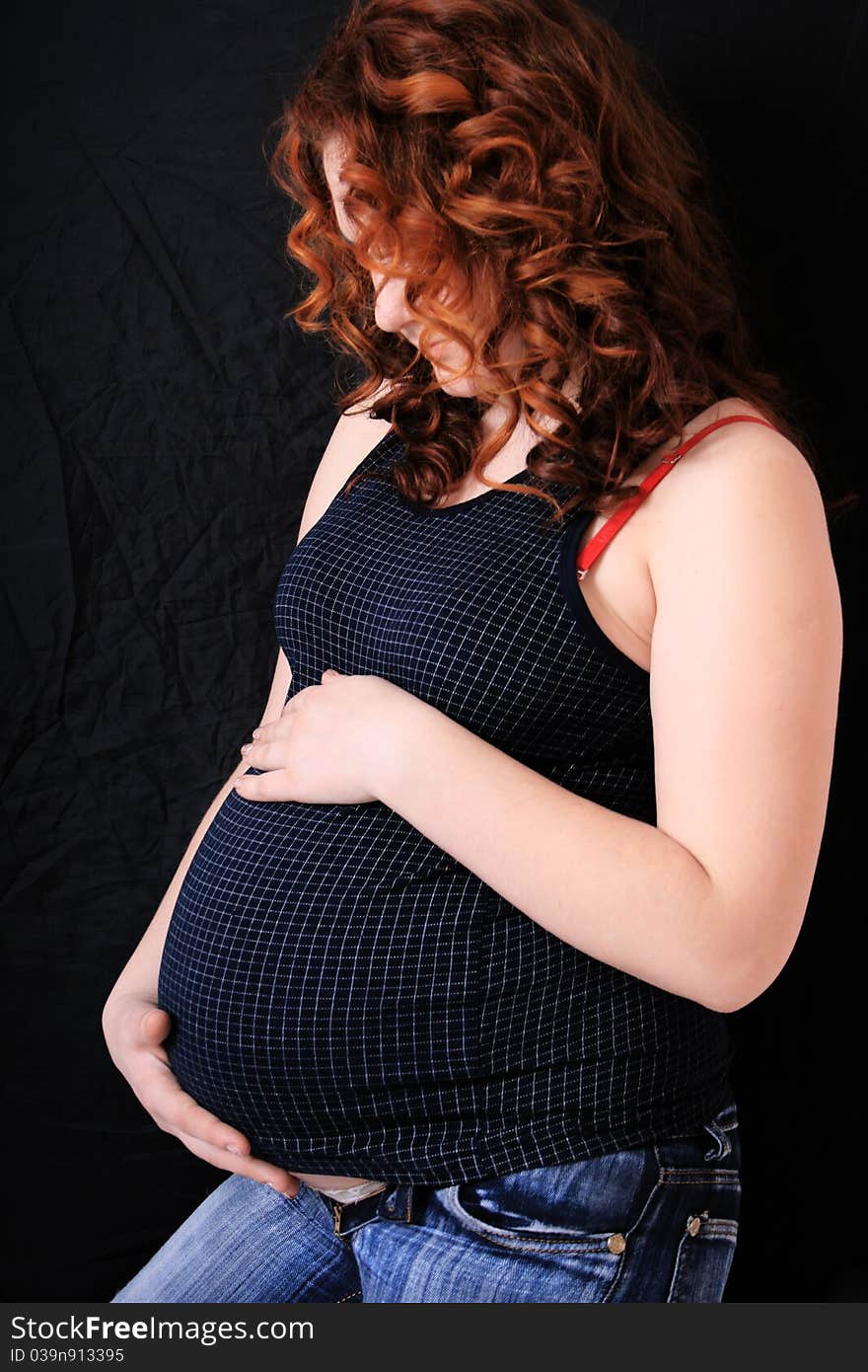 Beautiful pregnant woman