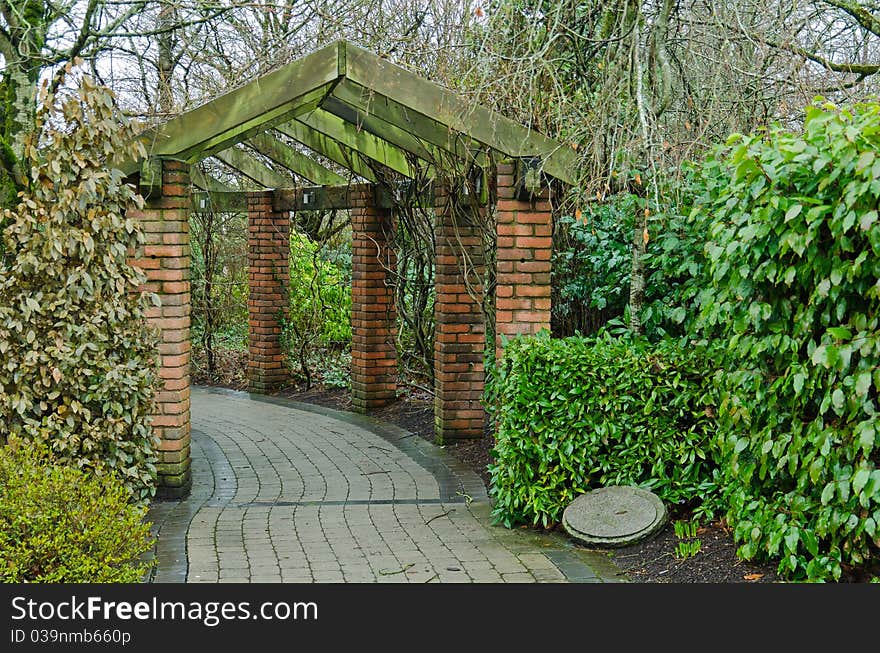 Garden structure, photographed in the grounds of the Slieve Russell Hotel, County Cavan, Ireland, February 2011. Garden structure, photographed in the grounds of the Slieve Russell Hotel, County Cavan, Ireland, February 2011