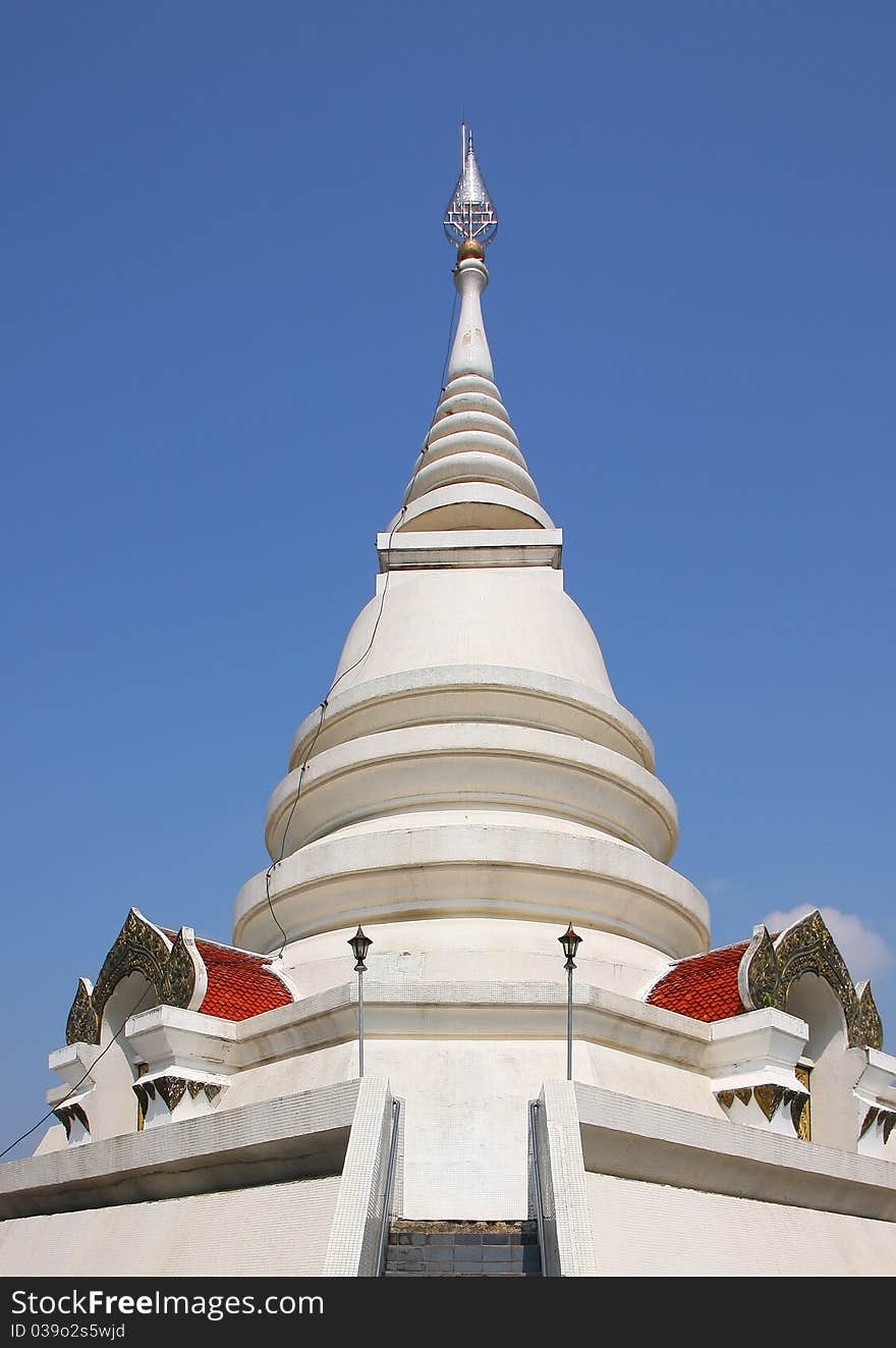 The White Pagoda Of Thailand