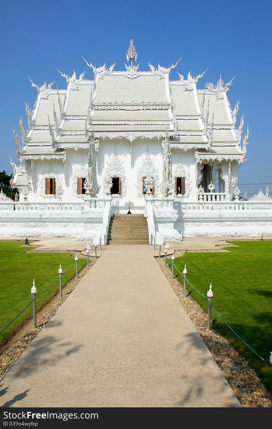 Wat Rong Khun, famous temple of detail and magnificence in Chiangrai, Thailand. Wat Rong Khun, famous temple of detail and magnificence in Chiangrai, Thailand