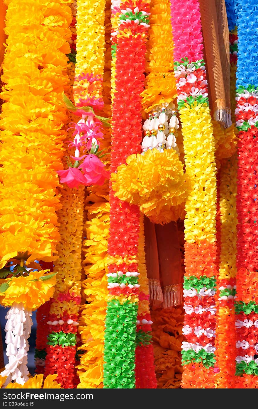 Fake plastic flowers.Bangkok,thailand. Fake plastic flowers.Bangkok,thailand