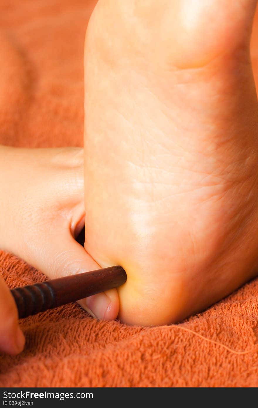 Reflexology foot massage