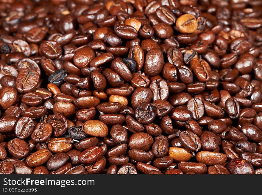 A lot of coffee beans