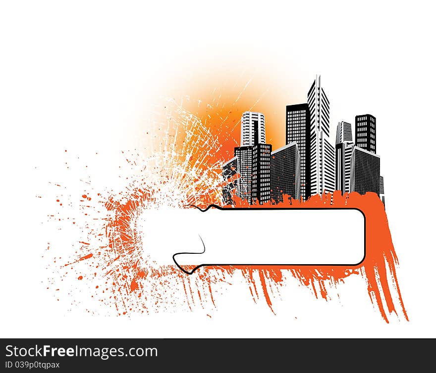 Cityscape background for your advert message