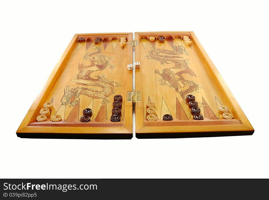 Board game a backgammon