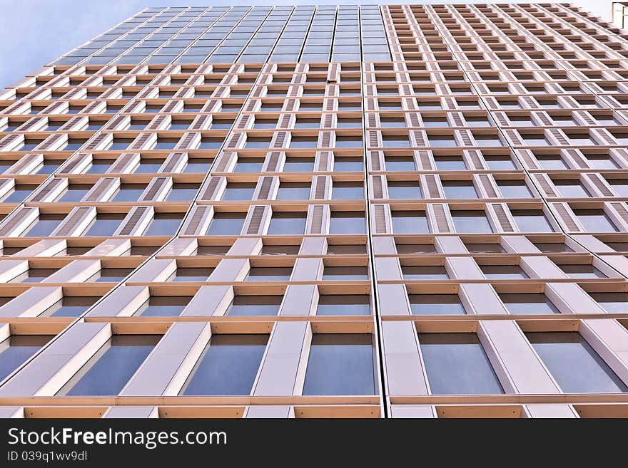 Windows of office buildings, cool business background