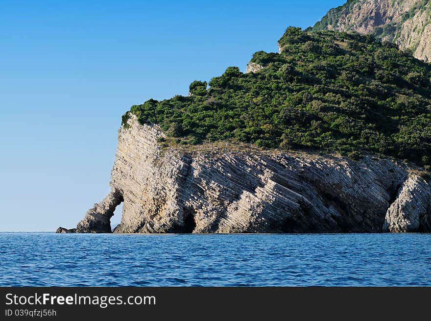 Sea and cliffs