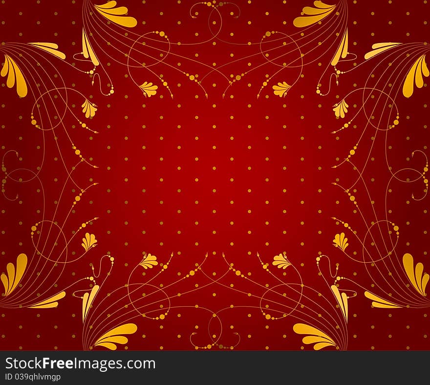 Floral wallpaper background pattern for a design