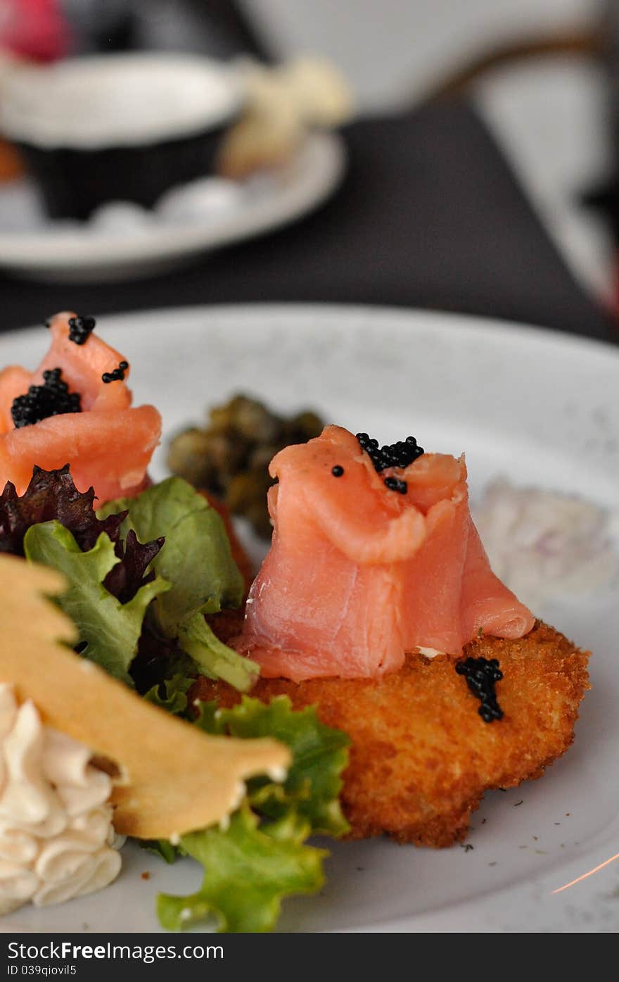 Smoked Salmon with Caviar