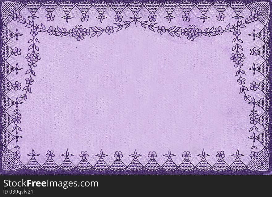 Purple Vintage Curtain Paper