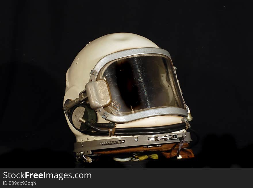 Soviet military pilot helmet GSh-6 (GermoShlem-6, or Germetic Helmet-6)