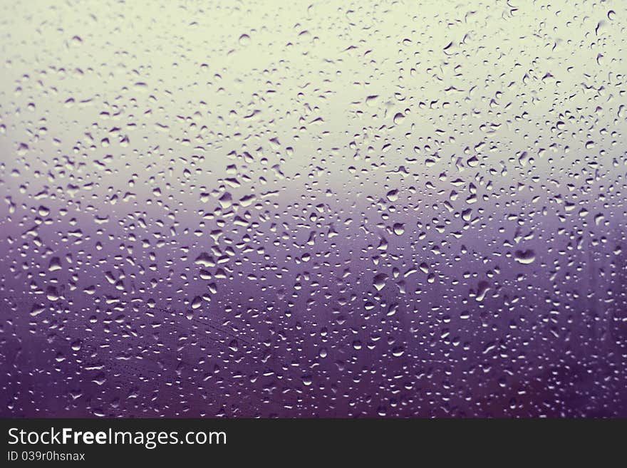 Water drops on transparent window. Water drops on transparent window