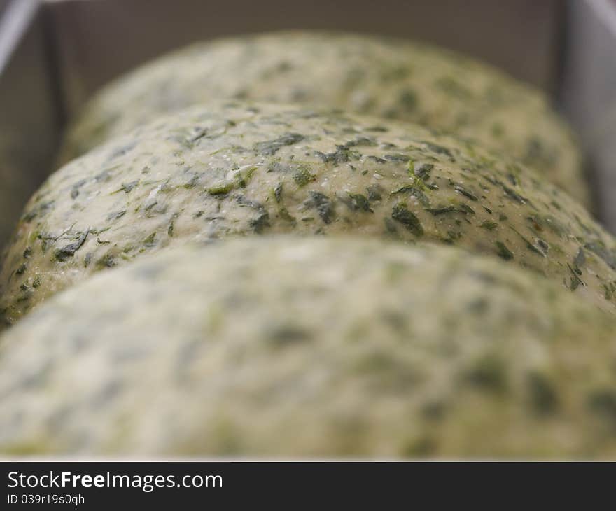 Close Up Spinach Bread