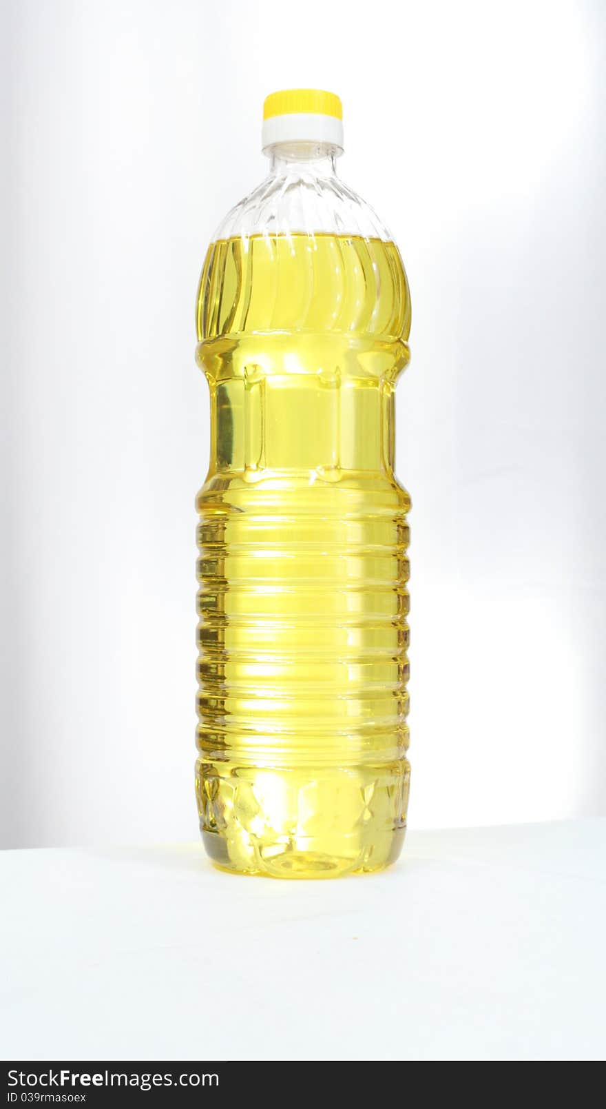 Cooking oil on white background