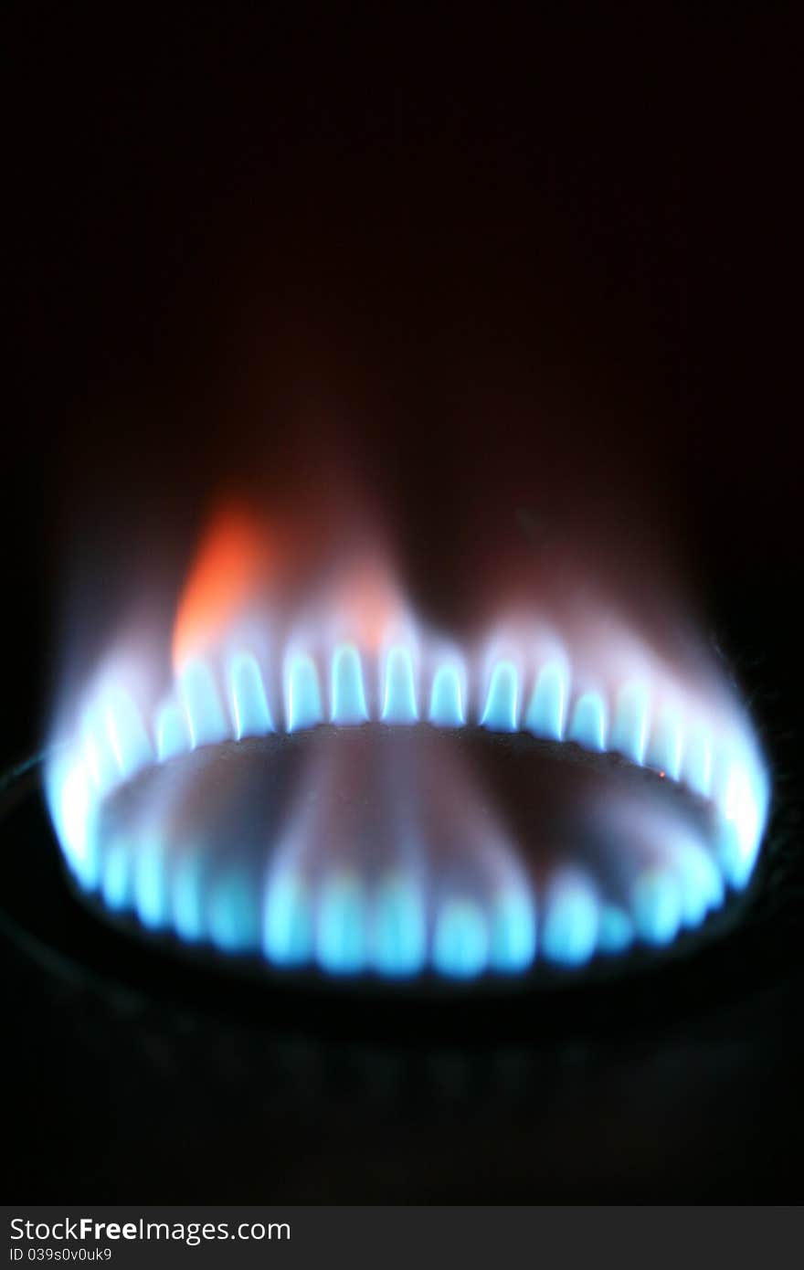 Natural gas from inside the blue image of darkness. Natural gas from inside the blue image of darkness