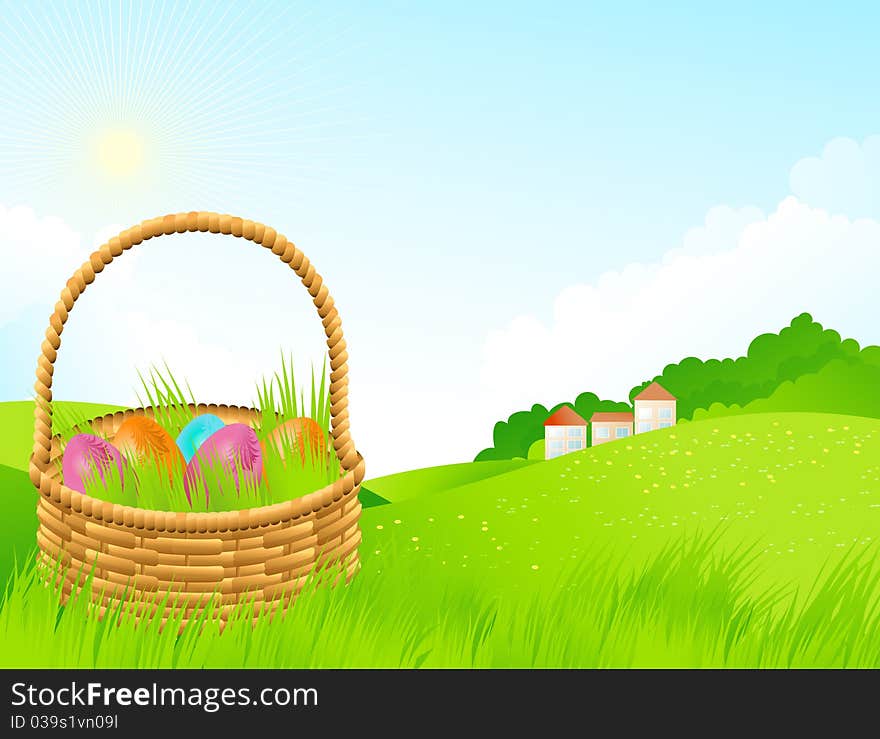 Easter landscape