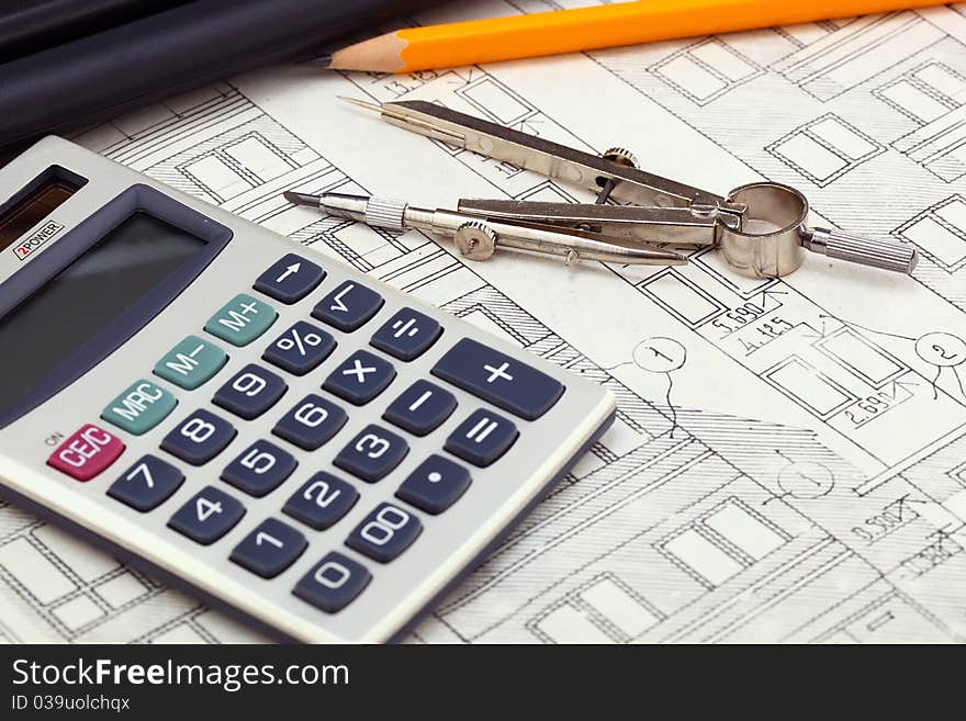 Financial charts and graphs on the table