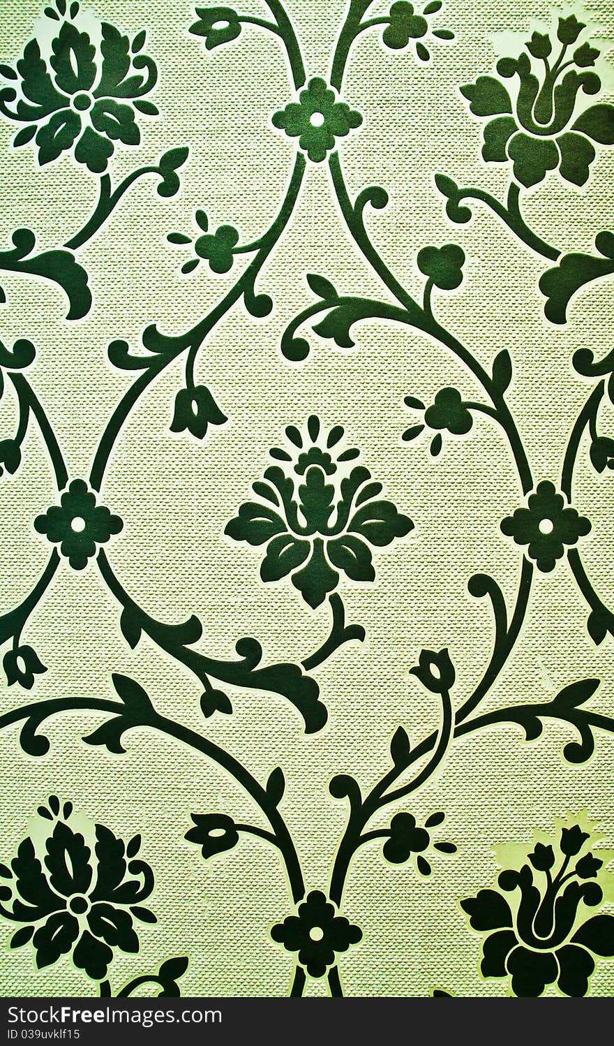 Beautiful wallpaper with floral design