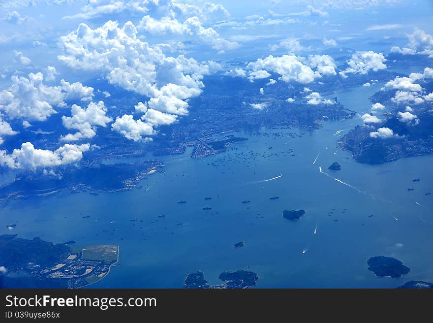 The blue Coastline, photo take at guang zhou, china